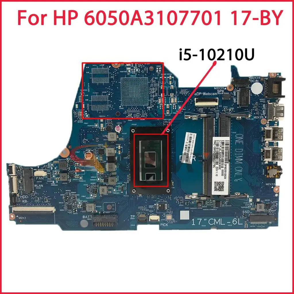 

L67088-601 для HP 6050A3107701 17-BY материнская плата i5-10210U CPU GM UMA