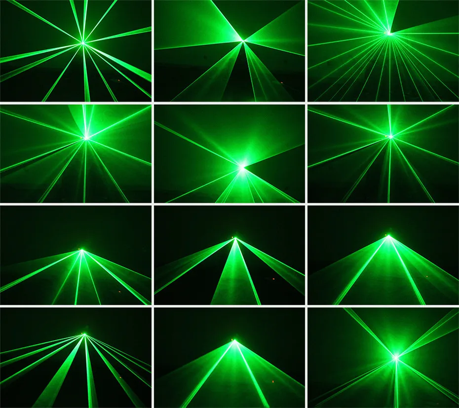 Фото Зеленый лазерный сканер ALIEN DMX 100 мВт, сценическое освещение, световой прожектор для диджея, дискотеки, Рождества, бара, танцевальной вечерин... №5