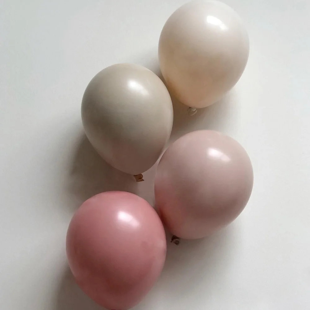 

15/20PCS 10inch Vintage Balloons Set Retro Khaki Caramel Balloons for Wedding Anniversary Kids Birthday Party DIY Decorations
