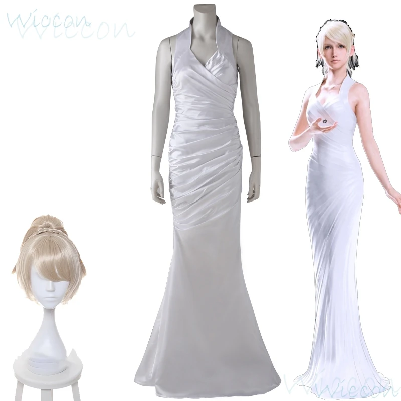 Костюм для косплея элитной фантазии XV Luna Lunafreya Nox Fleuret униформа женщин Белое