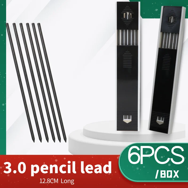 

Lead Mechanical Pen Woodworking Automatic Refill Line, Black Sketch 3mm Pencil Drawing 3.0 Drawing Pencil Thick