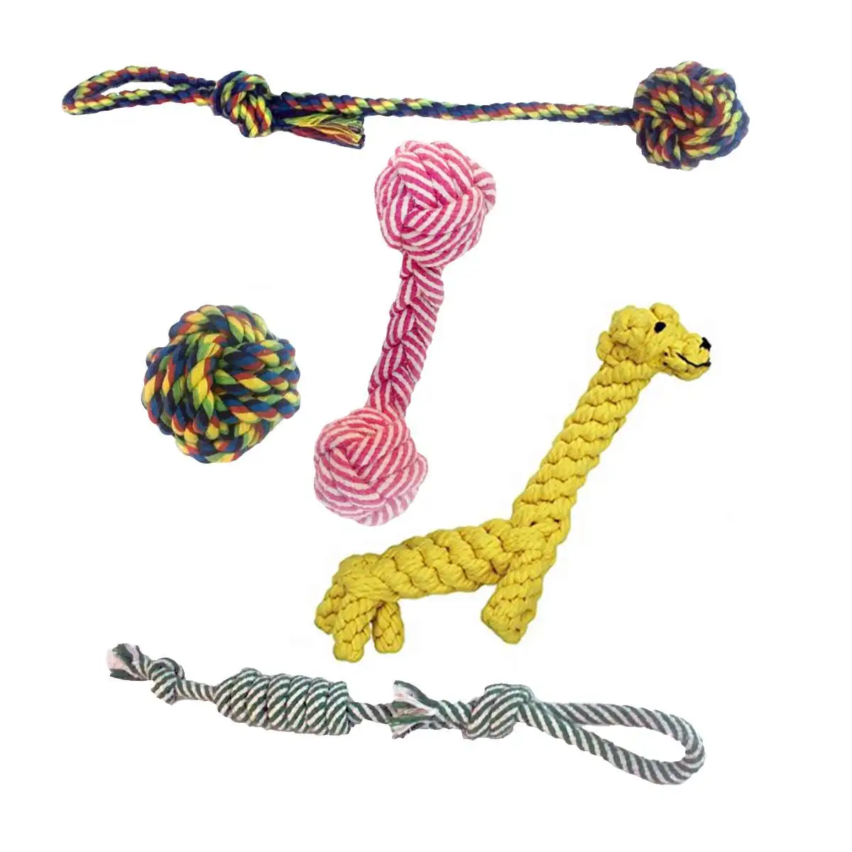 

5 шт. веревка для собак, игрушки, щенок, собака, плетеная веревка, жевательные прочные интерактивные хлопковые игрушки, Стоматологическое зд...