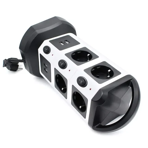 Удлинитель TESSAN с 6 розетками и 4 портами USB