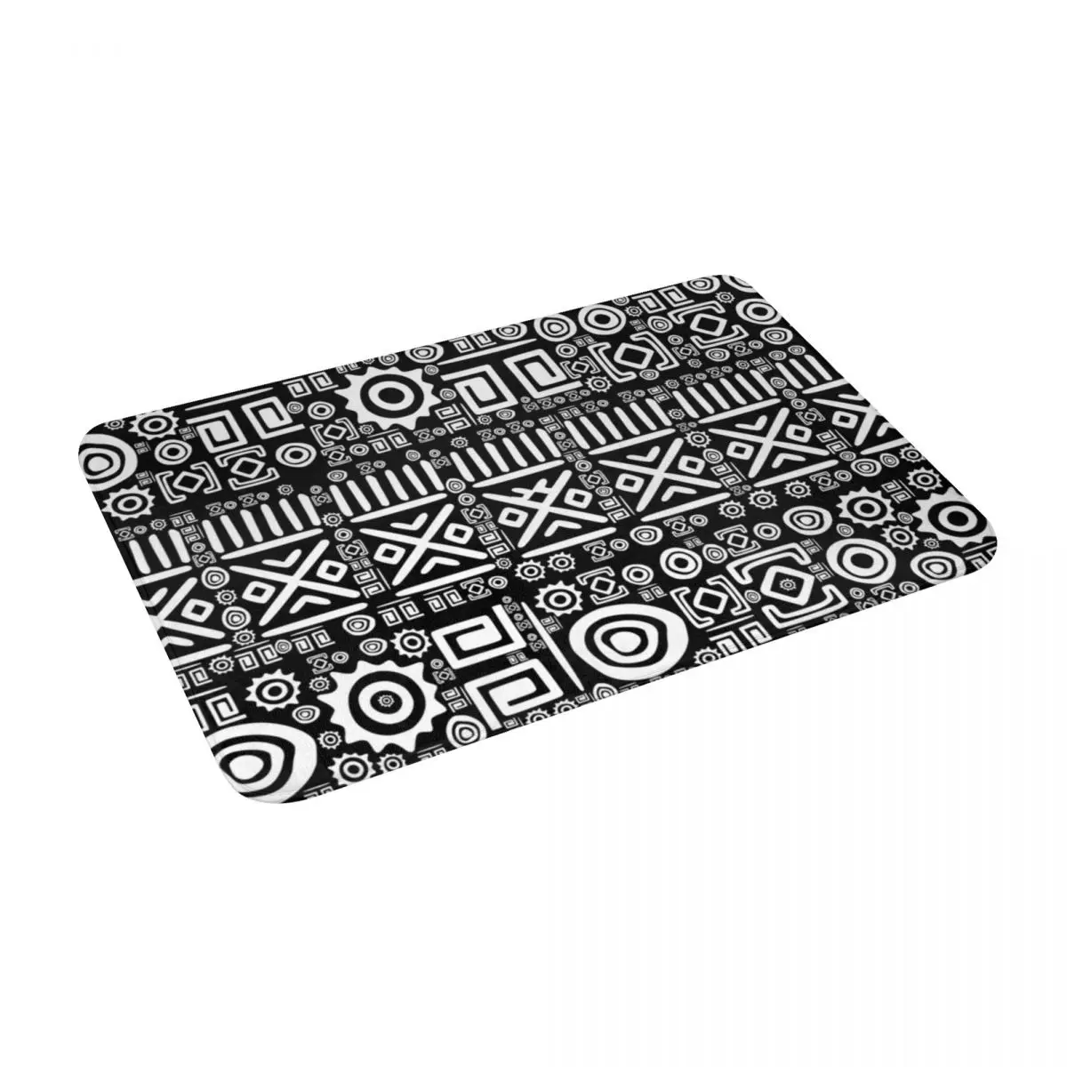 

Ethnic African Pattern Bath Door Floor Mat Bohemian Anti-slip Rug Carpet Entrance Living Room Home Kitchen Absorbent Velvet
