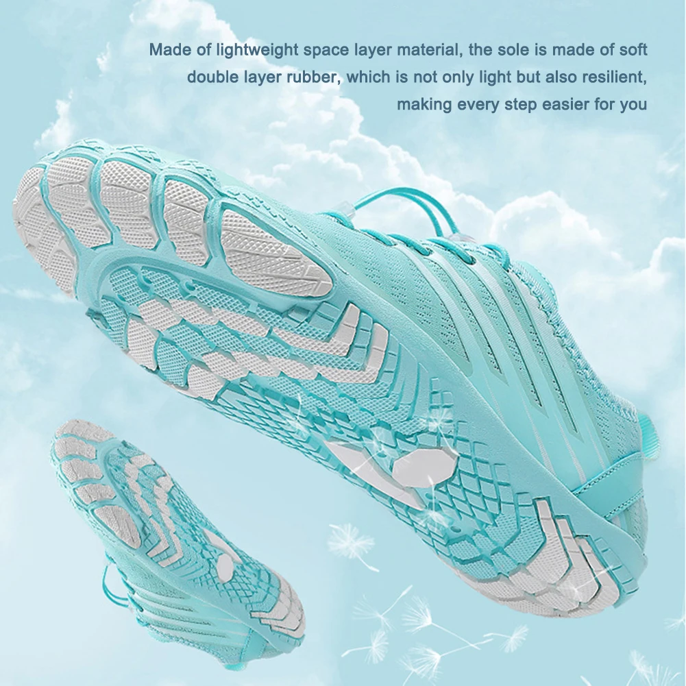 

Кроссовки для плавания унисекс, мягкая резиновая нескользящая дышащая обувь для серфинга, эластичные шнурки, удобные для подводного плаван...