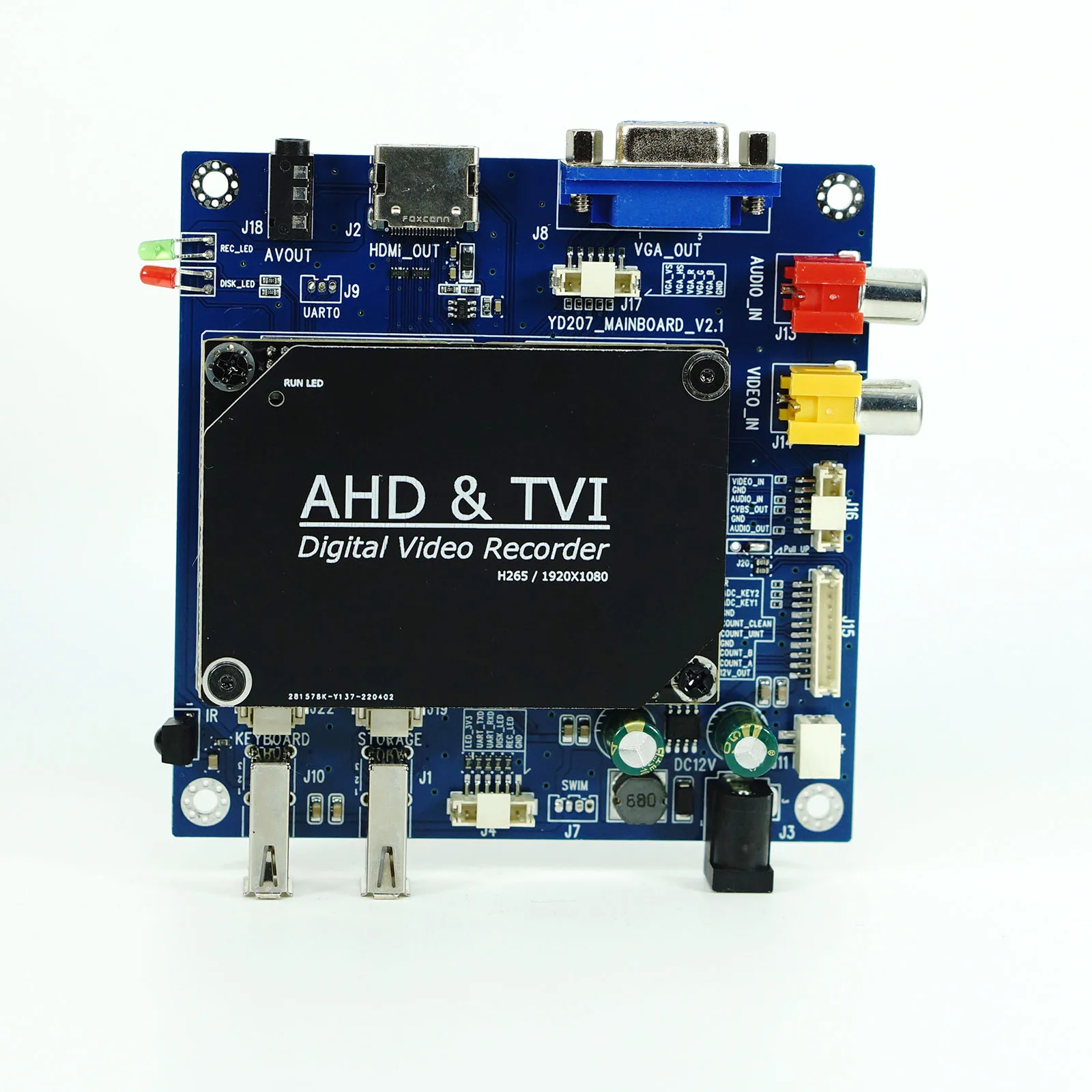 Плата видеозаписи 1 канал DVR AHD 720P 1080P вход HDMI VGA CVBS выход |