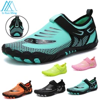 water sport shoes for women orange quick dry breathable elastic footwear surfing beach sneakers comfortable trekking hiking shoe