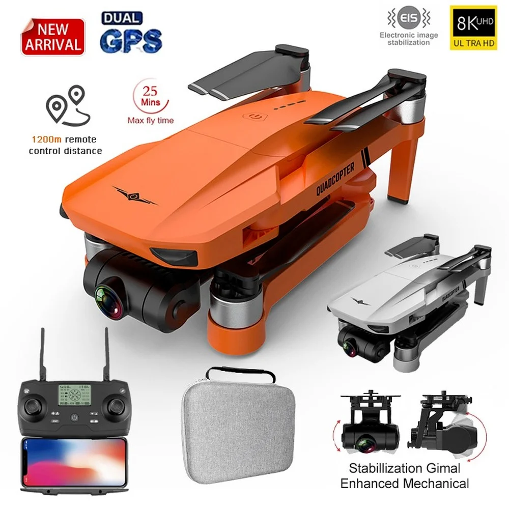 

KF102 GPS Drone 4k Profesional 8K HD Camera 2-Axis Gimbal Anti-Shake Photography Brushless Foldable Quadcopter RC Distance 1200M