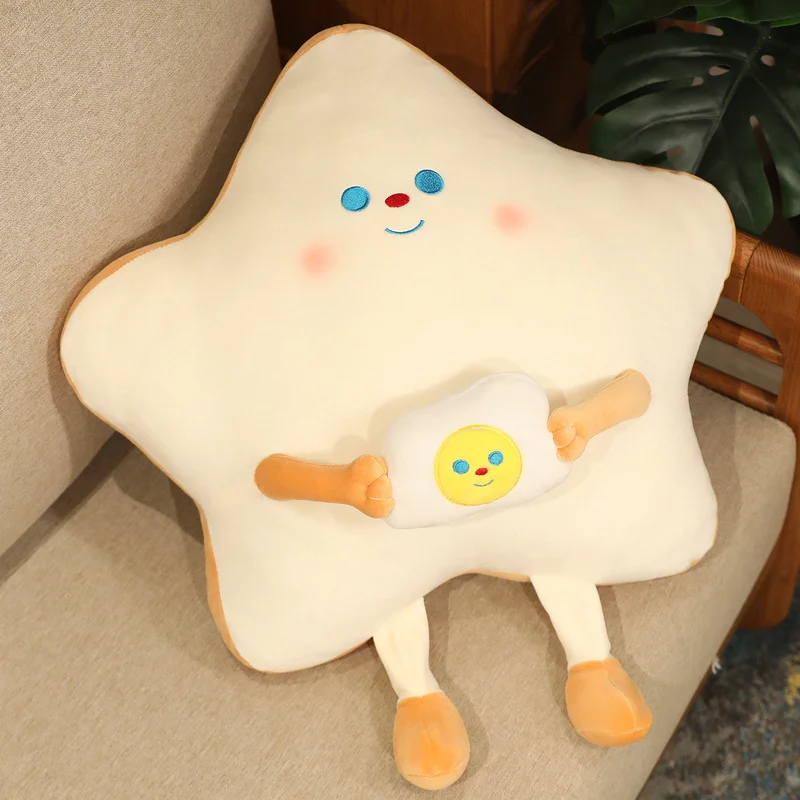 

55cm Plush Bread Pillow Cute Simulation Food Toast Soft Doll Pillow Cushion Home Decoration Kids Toys Birthday Gift