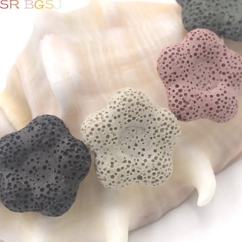 Бесплатная доставка 27 мм Красочные смешанные цвета плоский большой цветок Лава