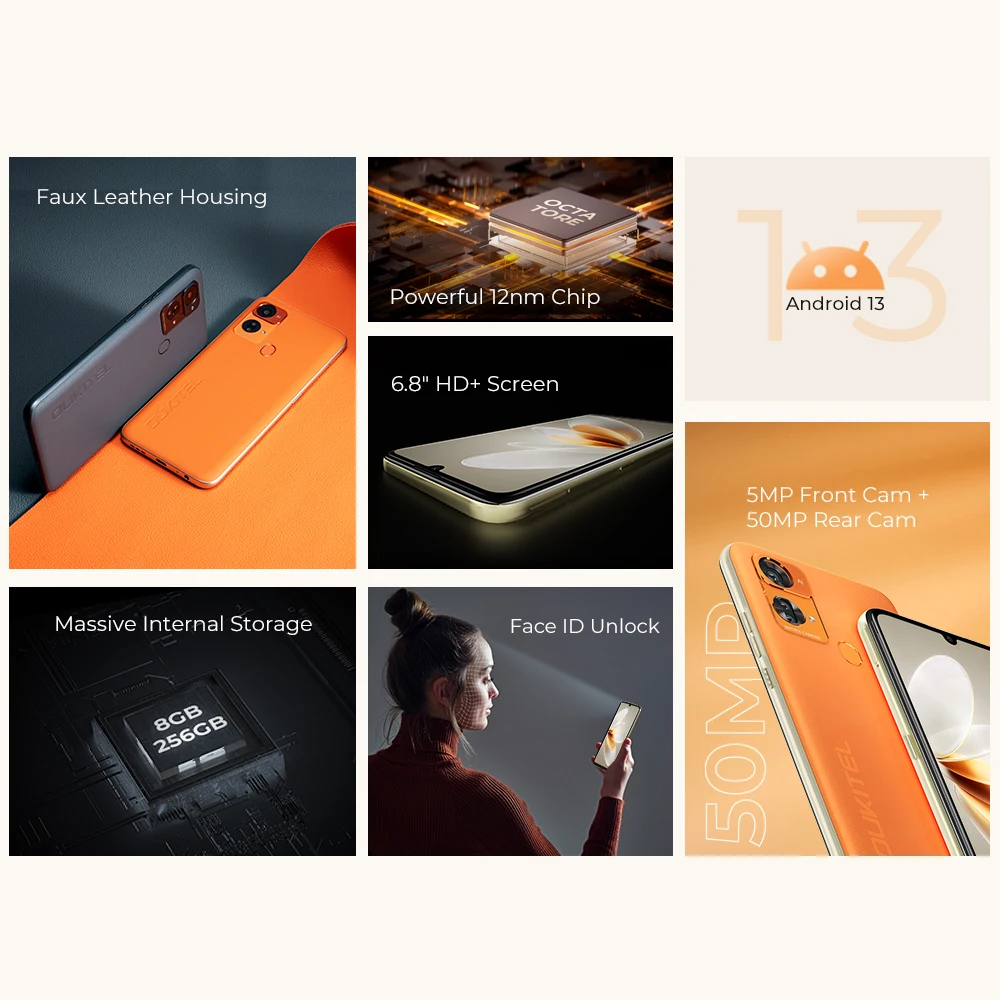 【World Premiere】OUKITEL C33 Smartphone 8GB RAM+256GB ROM Octa Core 6.8