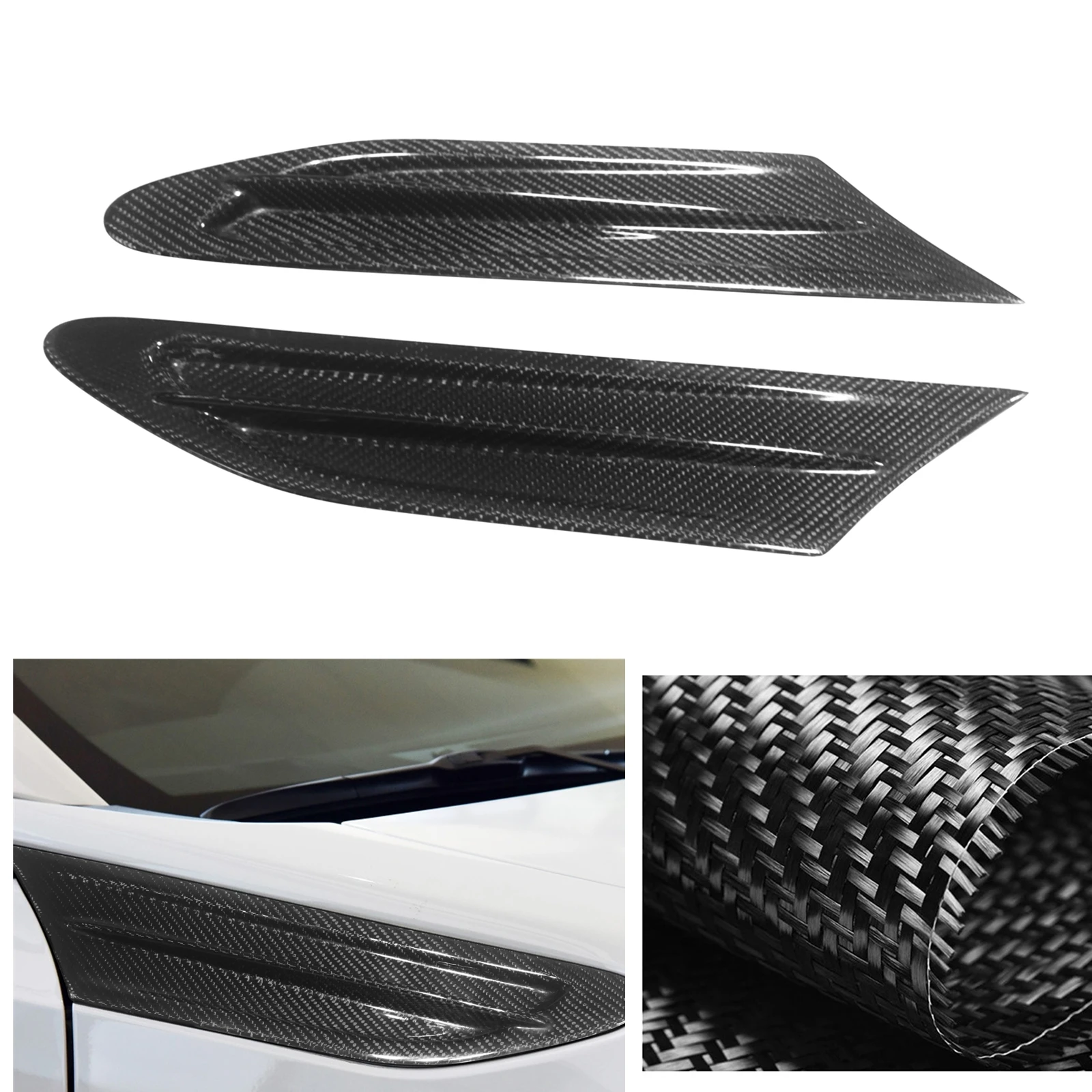 

2 шт. боковое крыло из углеродного волокна, обшивка для вентиляционного отверстия, спойлер для Toyota 86 GT & Subaru BRZ & Scion FR-S C Style 2012-2020