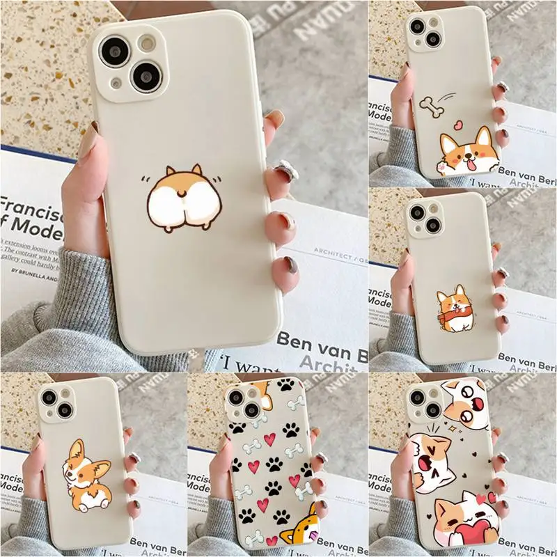 

The Dog Corgi Phone Case For Iphone 7 8 Plus X Xr Xs 11 12 13 Se2020 Mini Mobile Iphones 14 Pro Max Case