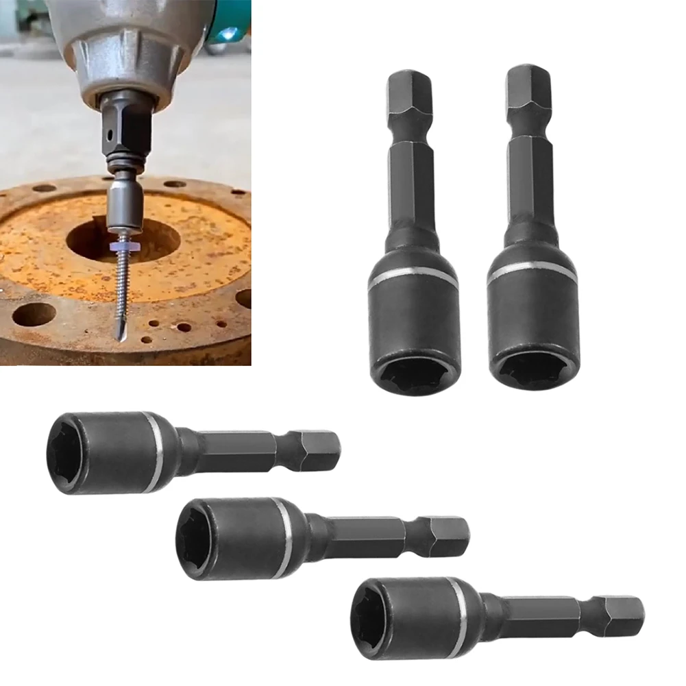 5 шт. 8 мм магнитная гайка отвертка торцевой ключ шестигранный хвостовик адаптер