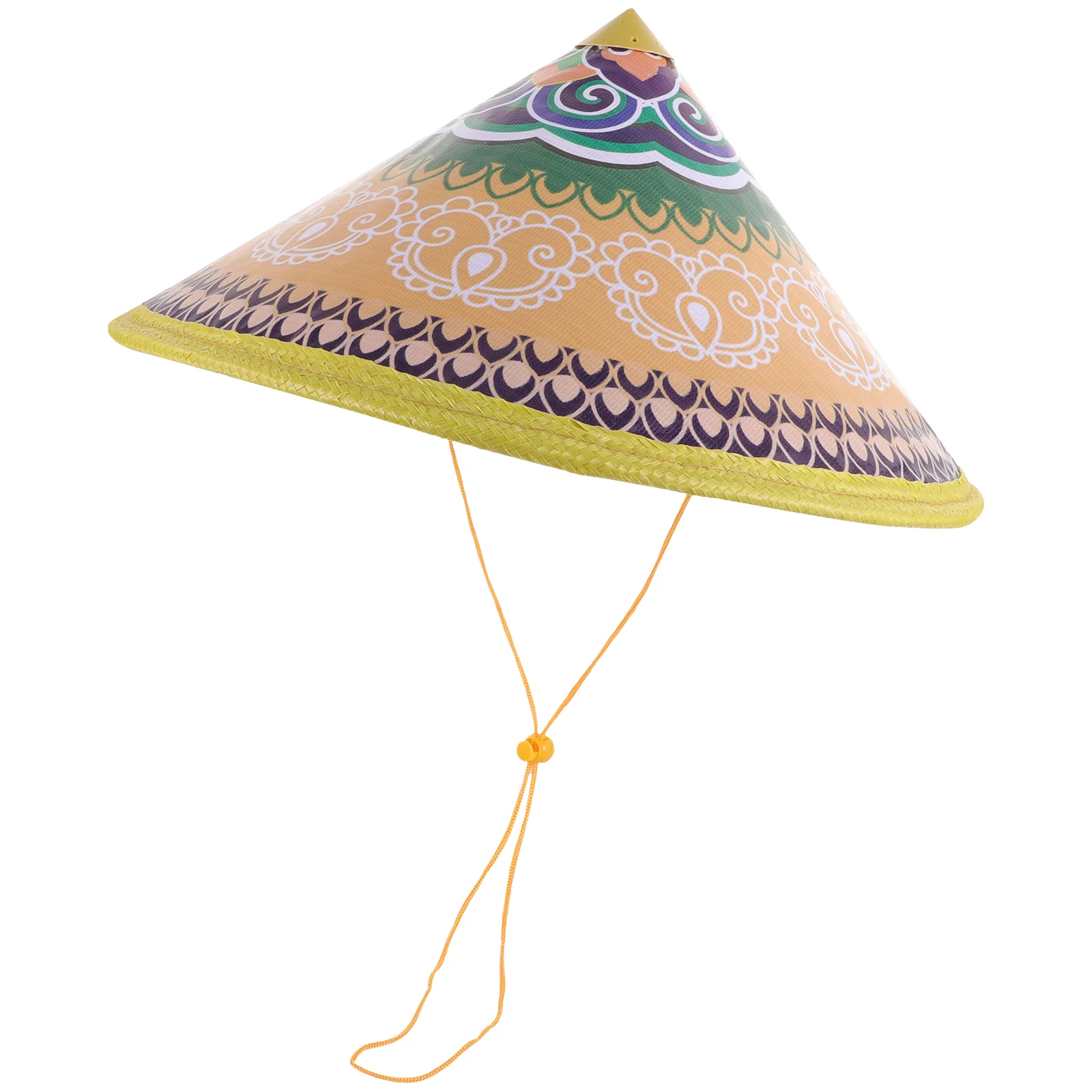 

Bucket Hat Chinese Fishing Fisherman Bamboo Rice Conical Performance Props Fancy Dress