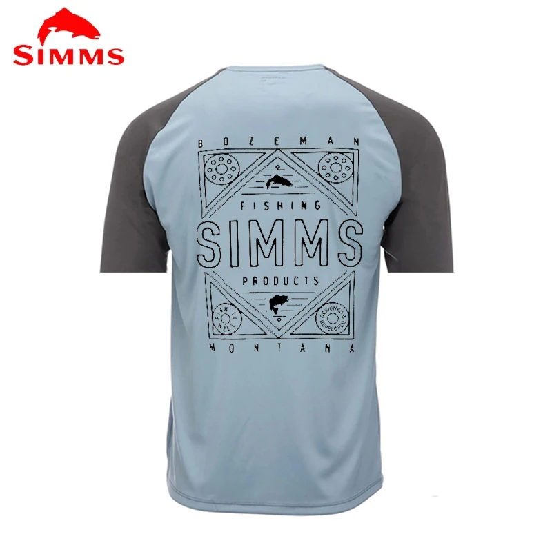 

SIMMS рыболовная рубашка для мужчин с коротким рукавом Повседневная одежда для рыбалки женская одежда 50 + Влагоотводящая легкая Camisa De Pesca