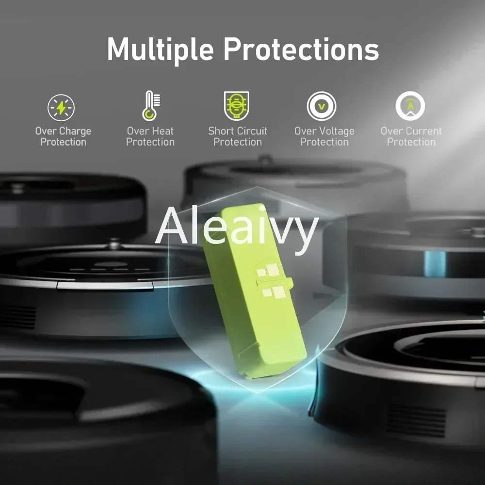 Аккумулятор высокой емкости 6500 мАч для iRobot совместимый с Roomba 600 700 800 900 Series 960 895 890