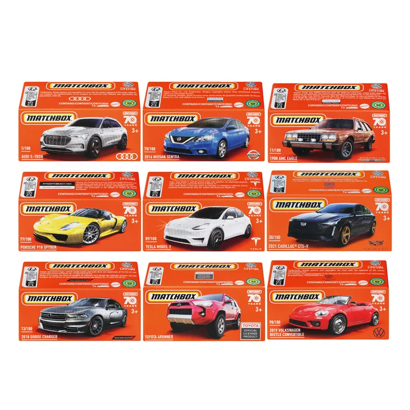 

Модель автомобиля 2023 спичечная коробка 1:64 Dodge Audi Ford F-150 Tesla Nissan Porsche918 коллекция литых под давлением моделей Игрушек DNK70