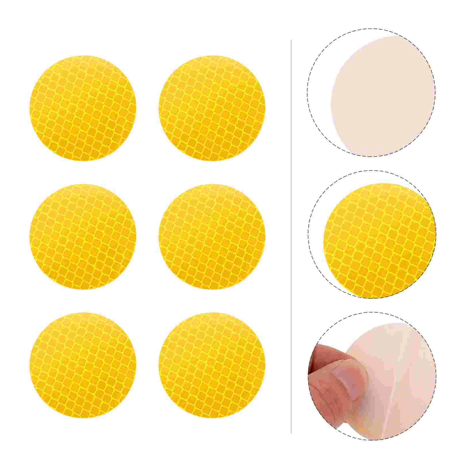 

30pcs Auto Safety Reflective Stickers Car Warning Reflective Round Decals