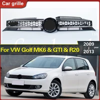 high quality car front bumper upper grille grill air intake grill chrome trim for vw jetta golf 6 mk6 tditsi 2009 2013 2014