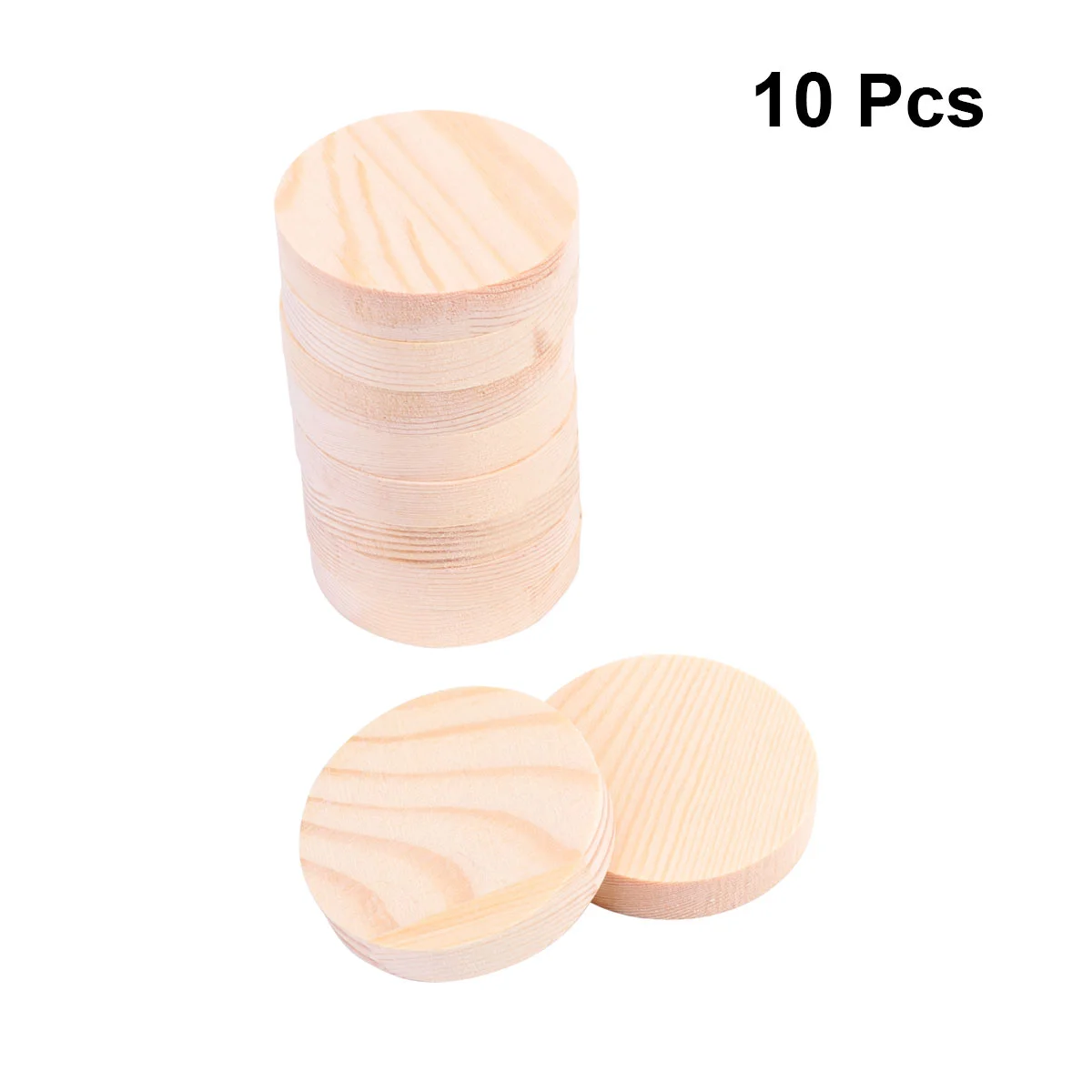 

Wood Wooden Slices Tree Ornaments Rounds Crafts Shapespieces Round Craft Gift Kids Dinning Coasters Table Accessories Cup