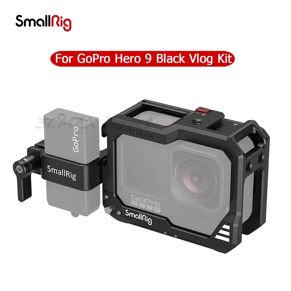 

SmallRig Action GoPro Hero 9/GoPro Hero 10 Black Vlog Kit Compatible With Microphone Adapters Camera Accessories 3088/3084