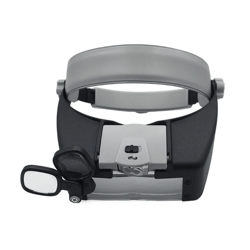 

Illuminated Glass Head Mounted Magnifier for Sewing Crafts Science Dropship