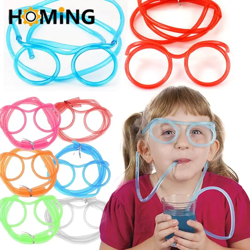 Гибкие пластиковые трубочки для коктейлей и напитков. Одноразовые уникальные