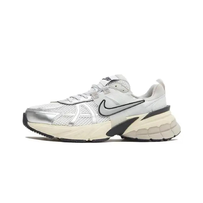 【Настроить】Nike V2K кроссовки для бега мужские низкие серые/белые HJ4497-100