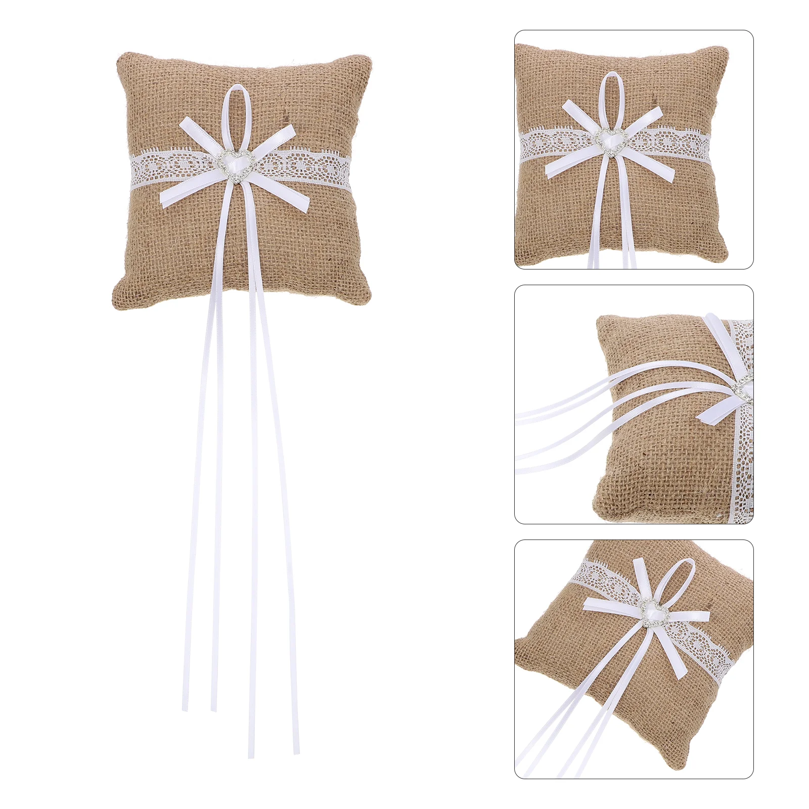 

1pc Heart Designed Wedding Ring Cushion Ring Pillow Wedding Party Ring Holder