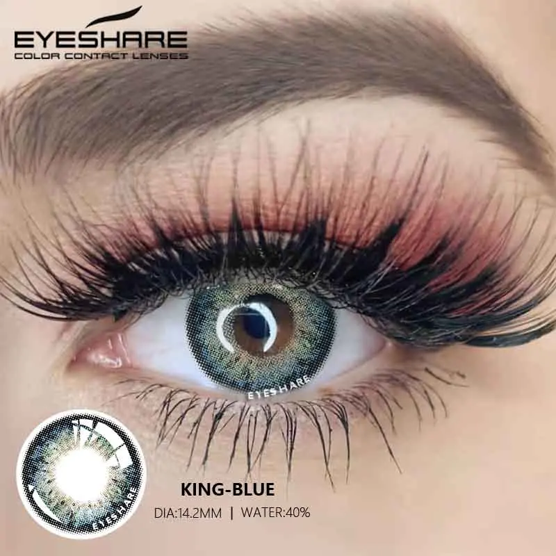 eyeshare 2pcs yearly color lens eyes king series color contact lens for eyes beauty contact lenses eye cosmetic color lens eyes free global shipping