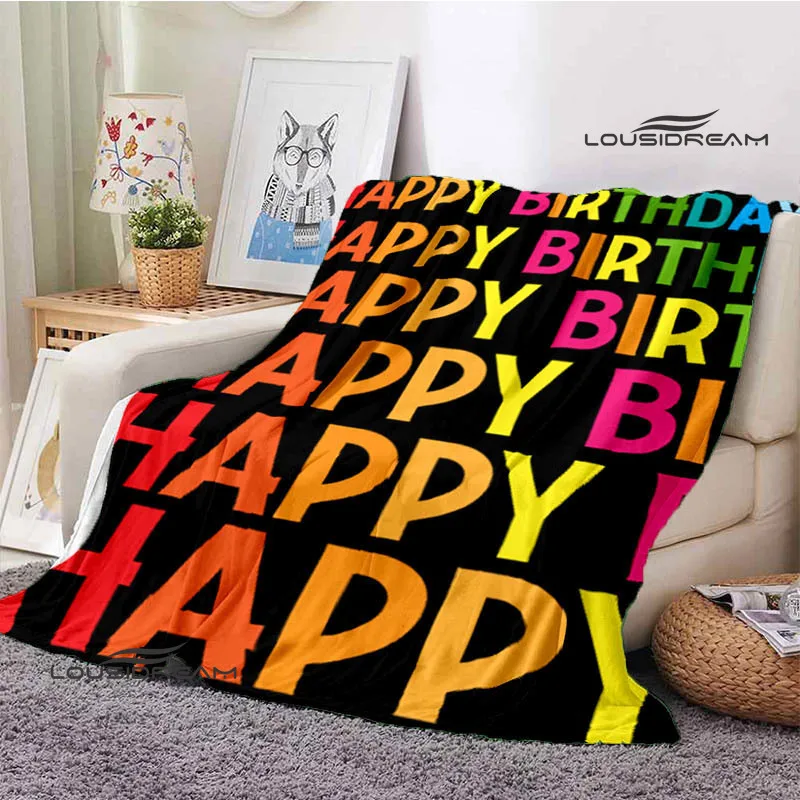 Одеяла с надписью пожеланиями на день рождения красивые теплые фланелевые