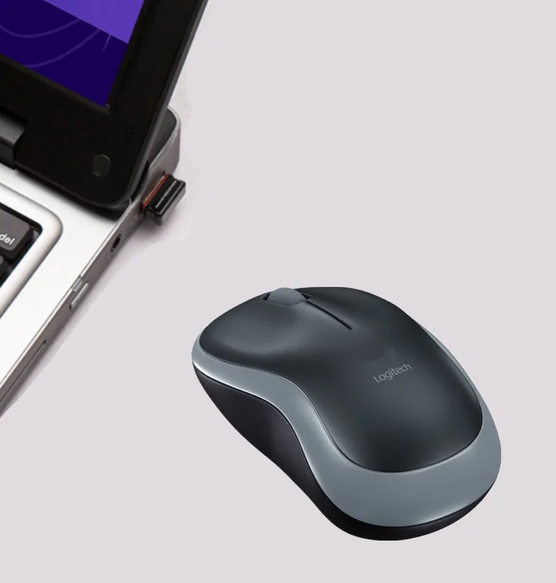 Серая Беспроводная компактная мышь M185 для ПК ноутбука MAC Офисная Рабочая 1 |