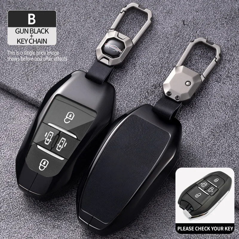 

Брелок из цинкового сплава для Peugeot Traveller Expert, удаленная защитная крышка, сумка, брелок для ключей, держатель, брелок, автомобильные аксессуары