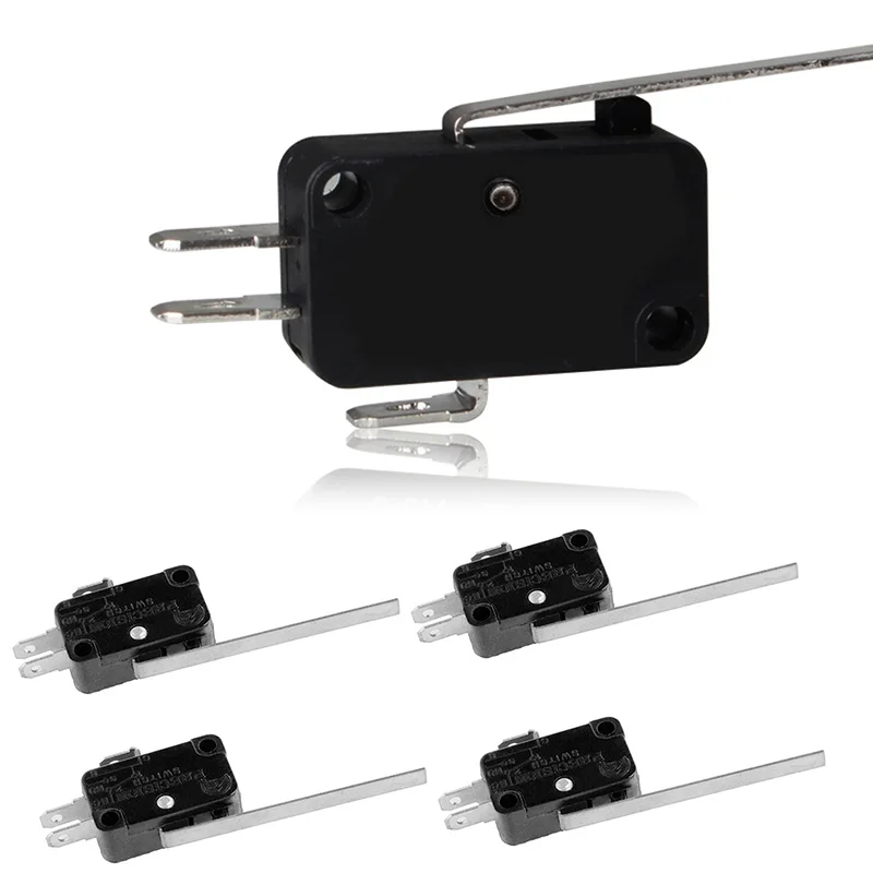 5 шт. KW7-9 AC125V/250V 15A NO/NC SPDT кнопочный микроконцевой выключатель длинный прямой