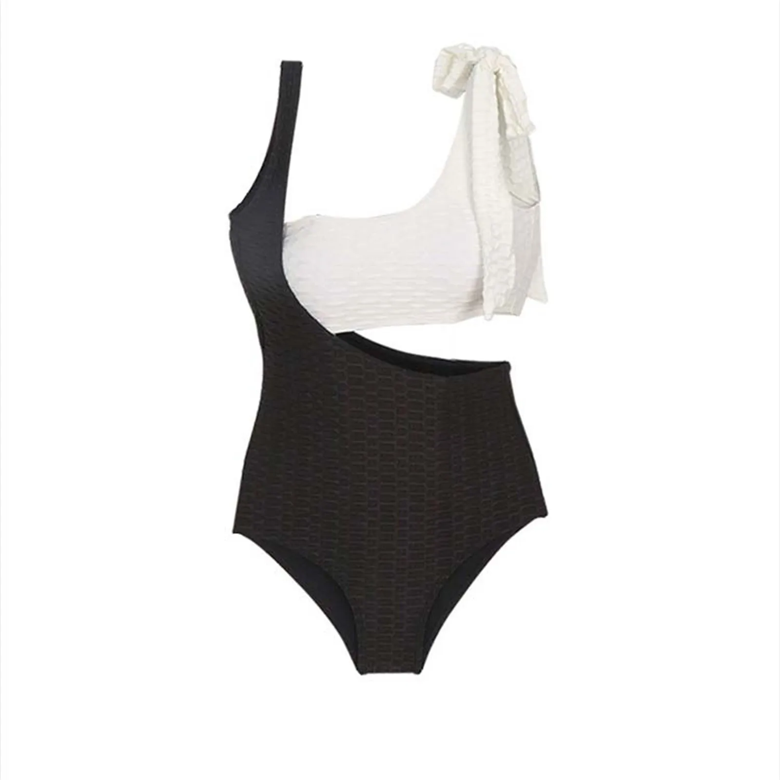 Женский вязаный комплект бикини из полиэстера с низкой талией и вырезом Lamella 2024