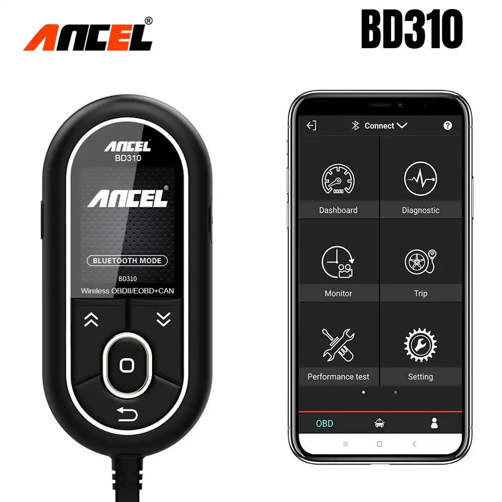 Автомобильный сканер Ancel BD310 Bluetooth OBD2 3 в 1 устройство для чтения кодов OBD бортовой