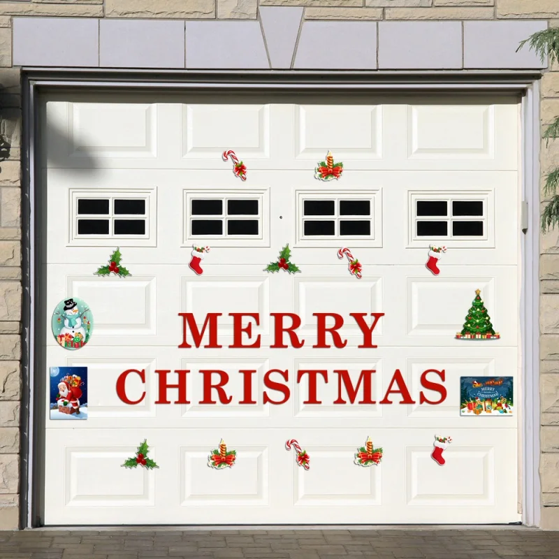 

Ct087 Cross-Border Christmas Magnetic Suction Sticker Fridge Stickers Garage Door Sticker Decoration PVC Wall Sticker Decoration