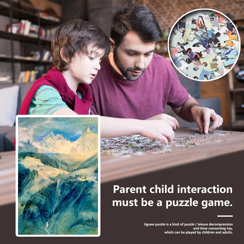 

1000 шт., бумажные Пазлы «могучая гора»