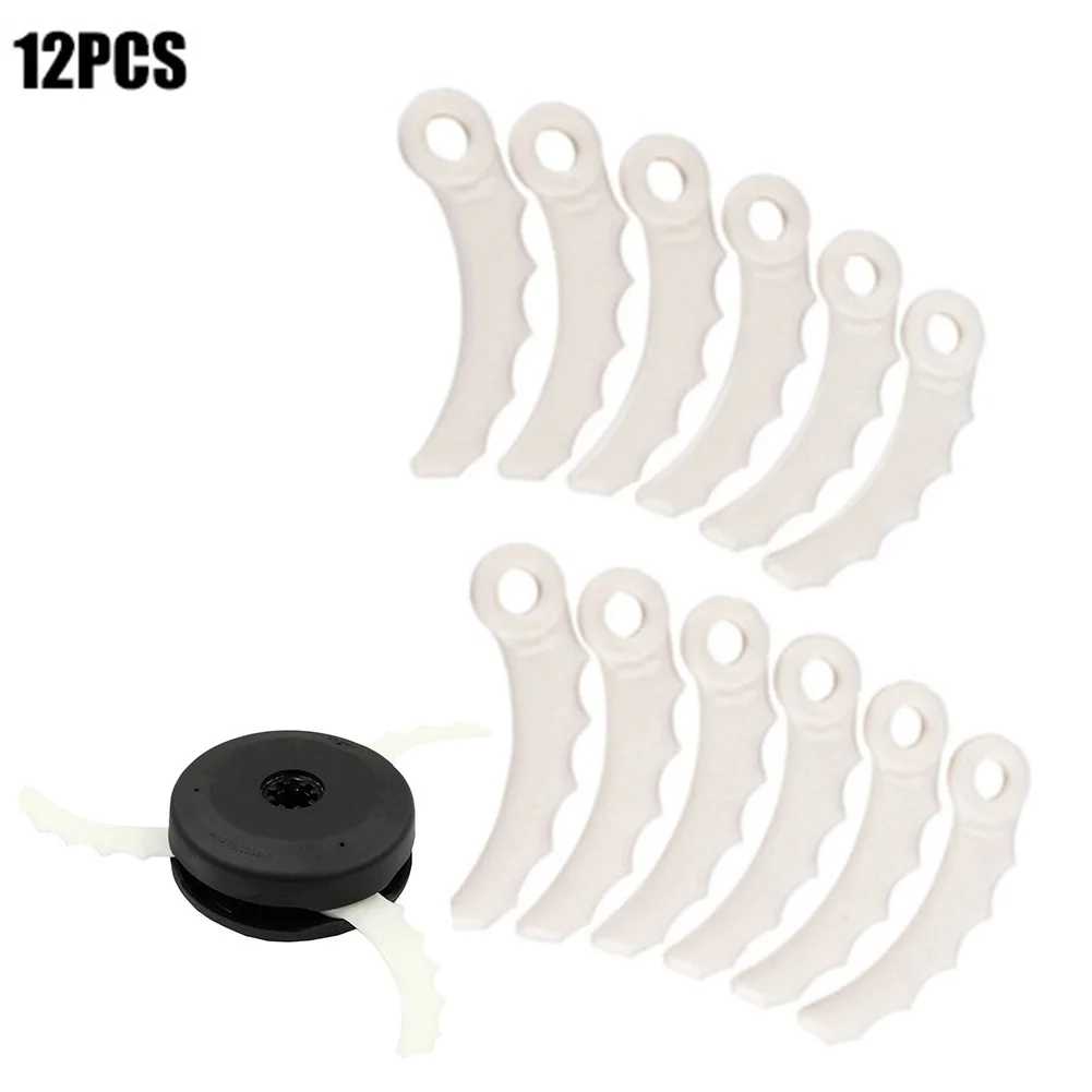 

12x Plastic Blades For Makita Knives DUR190UZX3 DUR191LZX3 DUR369AZ Garden Repair Tools Lawn Mower Trimmer Supplies Grass Cutter