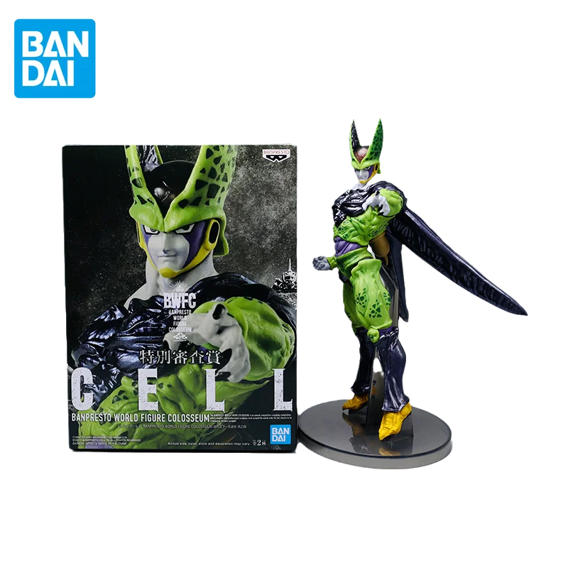 Фигурка Bandai Original Dragon BallZ, фигурка аниме BWFC Cell, фигурка полного тела, игрушки для детей, подарок, Коллекционная модель, украшения