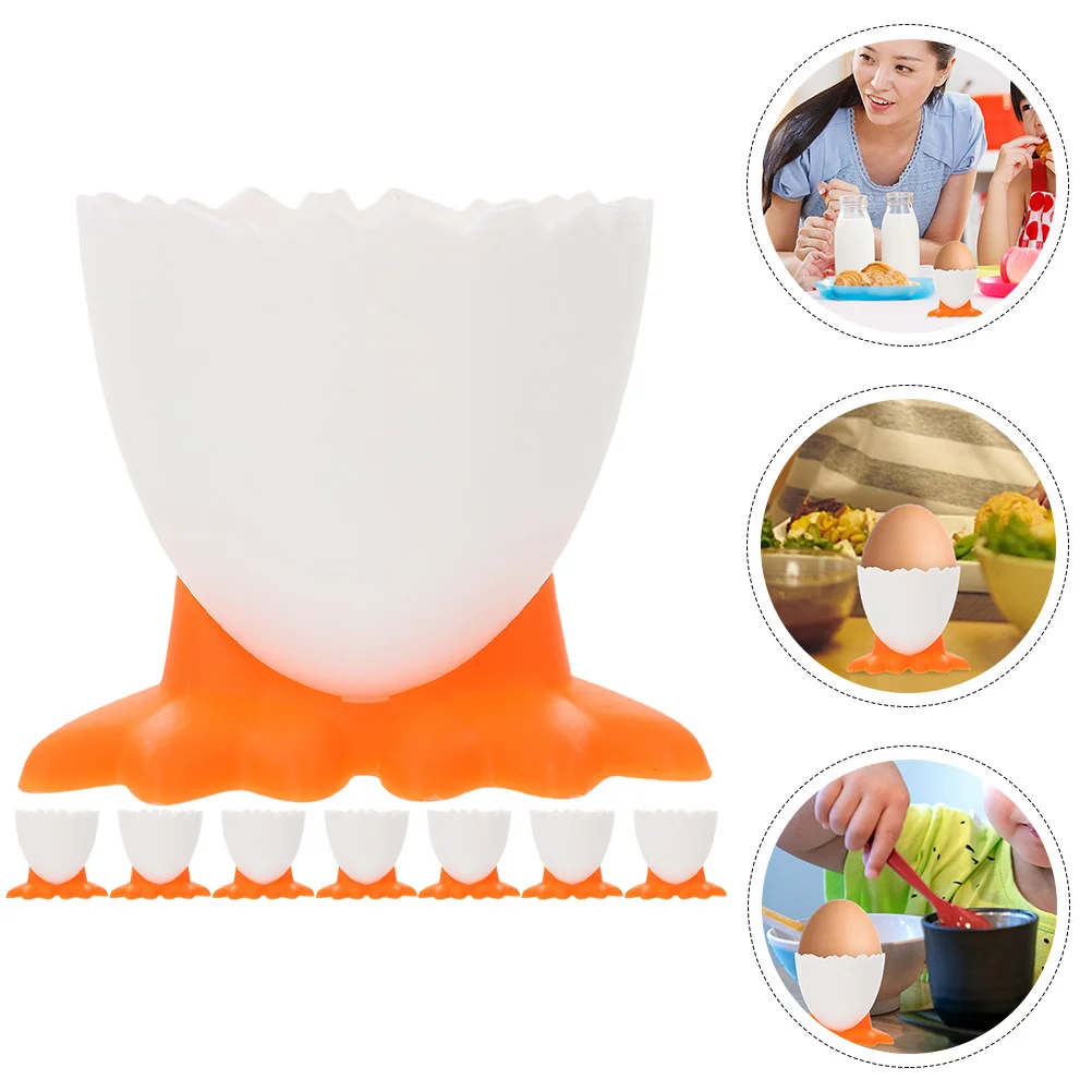 

8 Pcs Mug Display Shelf Fridge Egg Holder Decorative Tray Kitchen Egg Holder Kids Cutlery Egg Holding Cups Bracket Foot Egg Tray