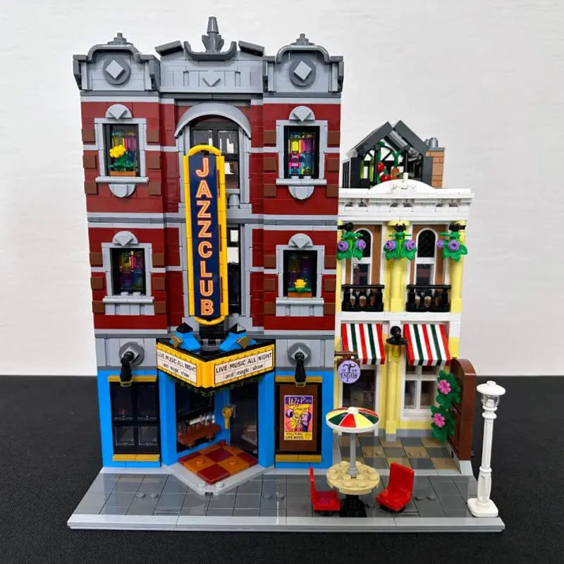 С оригинальной коробкой совместимым с 10312 Jazz Club Expert Pizza Shop модульные строительные