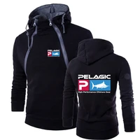 pelagic fishing 2022 mens new spring autumn sweatshirt long sleeve double zipper hoodie pullover sport tracksuit casual tops