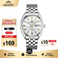 original orient man mechan watch tristar man watch free shipping classic white sliver dial business watch stainless steel
