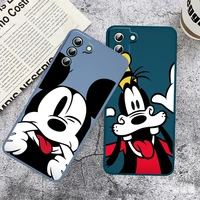 minnie mickey mouse case for samsung galaxy s22 s21 s20 s10 note 20 10 ultra plus pro fe lite liquid rope phone cover core capa