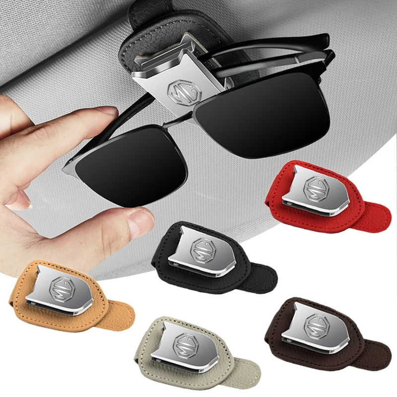 

Car Glasses Clip Sunglasses Holder Car Sun Visor Storage Bill Clamp For MG Morris Garages 42 6 ZT 7 3 ZR RX5 ZS 350 HS TF GS GT