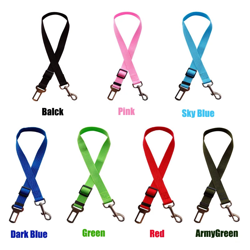 

Car Pet Dog Seat Belt Dog Rope Traction Rope Dog Go Out to Carry Seat Belt Car Retractable 75 Cm Traction Rope Multi-color Optio