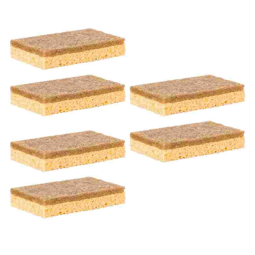 

6Pcs Cleaning Washing Sponges Tableware Scrubbers Sink Bowl Scrubbing Towel