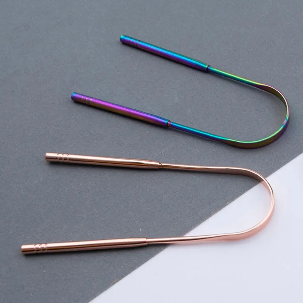 

Portable Exquisite Cleaning Coated Tongue Toothbrush Scraper Lightweight Tongue Scraper High Quality for Oral